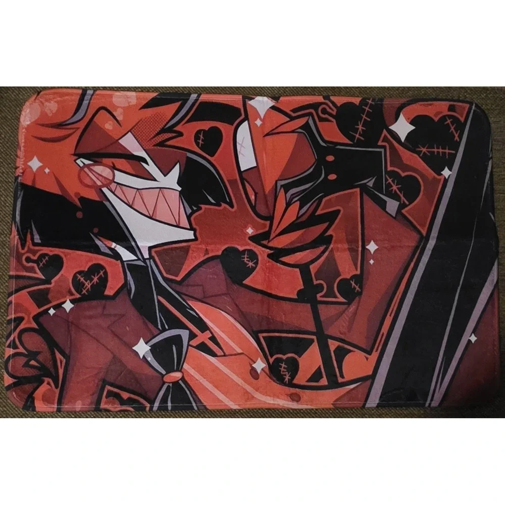 Alastor FLOOR Mat Desk Rug Matches Hazbin Hotel Pin-Up‎ Alastor Valentine's 2024